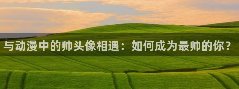 omofun电脑端：与动漫中的帅头像相遇：如何成为最帅的你？