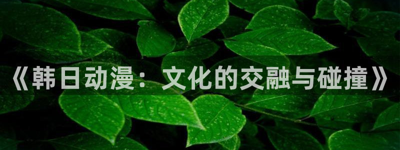 @omofun：《韩日动漫：文化的交融与碰撞》